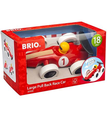 BRIO Træk & Slip Racerbil - Rød 30308