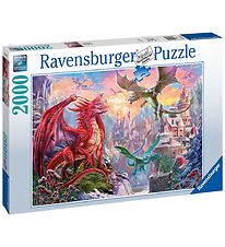 Ravensburger Puslespil - 2000 Brikker - Fantasy Dragon