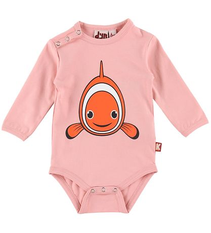 DYR-Cph Body l/æ - DYRQuack - Soft Pink m. Klovnfisk