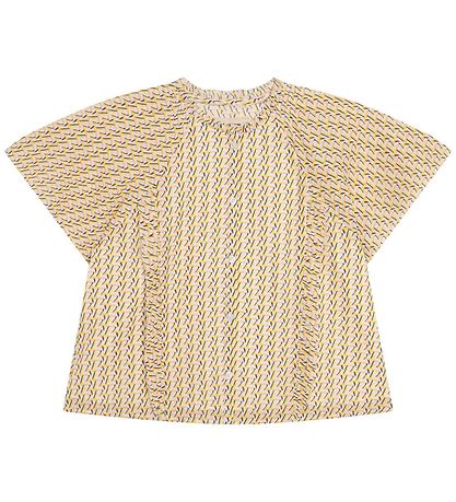 Zadig & Voltaire Top - Gold Yellow m. Mønster