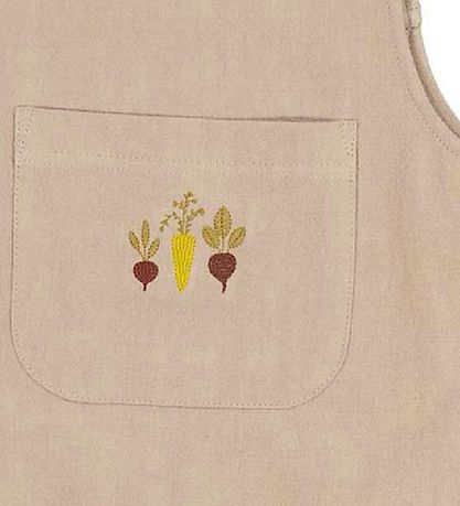 Wheat Sommerdragt - Elif Embroidery - Dark Sand m. Grøntsager