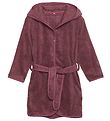 Pippi Baby Bathrobe - Old Rose w. Cat