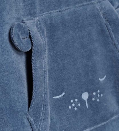 Fixoni Sparkedragt m. Body l/æ - Velour - Blue Fushion