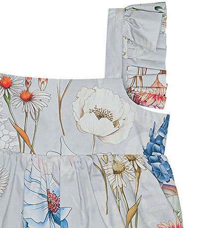 Christina Rohde Top - Lyseblå m. Blomster