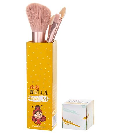 Miss Nella Børstesæt - 4 stk - Rosa
