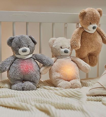 Nattou Sovebamse m. Natlys/Lyd - Sleepy Bunny - 30 cm - Pale Bro
