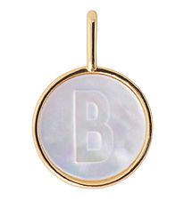Design Letters Vedhæng Til Halskæde - B - Pearl Gold