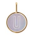 Design Letters Vedhæng Til Halskæde - U - Pearl Gold