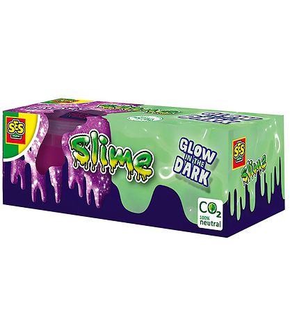 SES Creative - Slim I Bæger - 2x120 g - Selvlysende/Glimmer