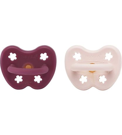 Hevea Sutter - 3-36 mdr - 2-Pak - Naturgummi - Powder Pink & Ros