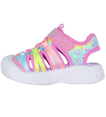 Skechers Sandaler m. Lys - Unicorn Dreams Explorer - Pink/Multi