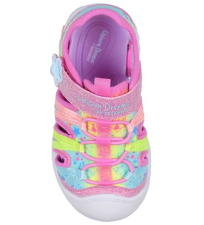 Skechers Sandaler m. Lys - Unicorn Dreams Explorer - Pink/Multi