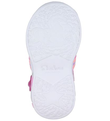 Skechers Sandaler m. Lys - Unicorn Dreams Explorer - Pink/Multi