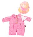Götz Dukketøj - 30-33 cm - Pink-Stribet 