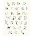 Vissevasse Affisch - 30x40 - Alphabet Blue Danish