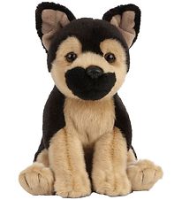 Living Nature Bamse - 17x7 cm - Schæferhunde Hvalp - Sort/Brun