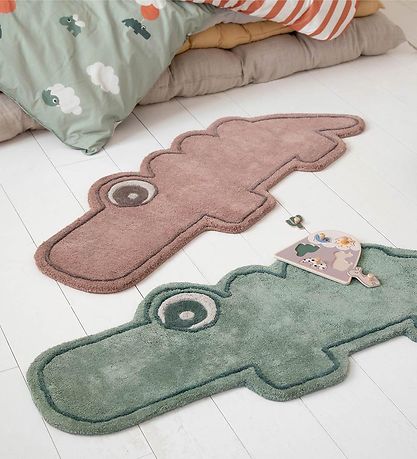 Done By Deer Gulvtæppe - 110x46 cm - Croco Green