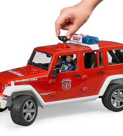 Bruder Bil - Jeep Wrangler Udrykningskøretøj m. Lys/Lyd - 02528