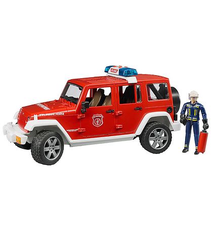 Bruder Bil - Jeep Wrangler Udrykningskøretøj m. Lys/Lyd - 02528