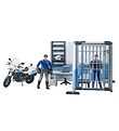 Bruder Legesæt - bworld - Politistation m. Motorcykel - 62732