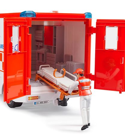 Bruder Bil - Sprinter Ambulance m. Lys/Lyd og Kører - 02676
