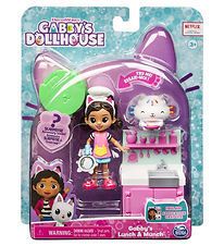 Gabby's Dollhouse Sæt - 4 Dele - Gabby's Lunch & Munch