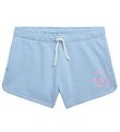 Polo Ralph Lauren Sweatshorts - Longwood - Lyseblå m. Rosa