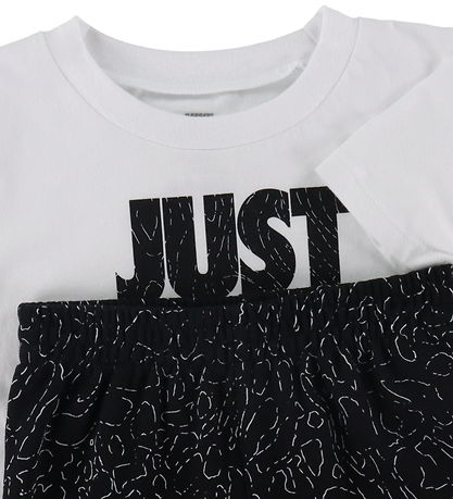 Nike Sæt - T-shirt/Sweatpants - Sort/Hvid