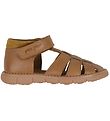 Pom Pom Sandaler - Sporty Velcro - Camel