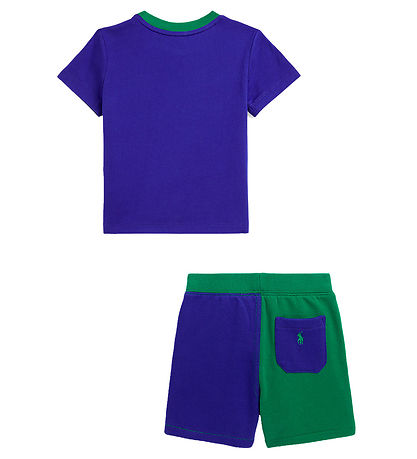 Polo Ralph Lauren T-shirt/Sweatshorts - Classics - Blå/Grøn