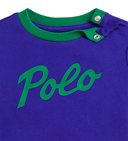 Polo Ralph Lauren T-shirt/Sweatshorts - Classics - Blå/Grøn