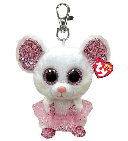 Ty Nøglering m. Bamse - Beanie Boos - 10 cm - Nina