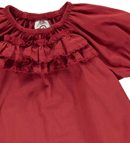 Müsli Kjole - Poplin - Berry Red