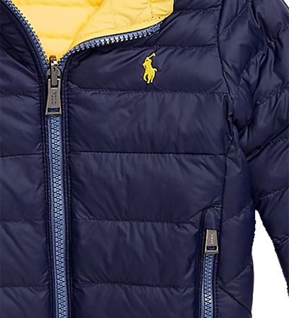 Polo Ralph Lauren Dynejakke - Vendbar - Classics II - Navy/Gul