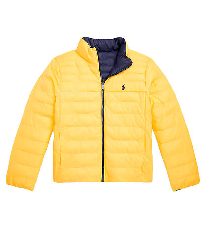 Polo Ralph Lauren Dynejakke - Vendbar - Classics - Navy/Gul