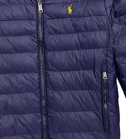 Polo Ralph Lauren Dynejakke - Vendbar - Classics - Navy/Gul