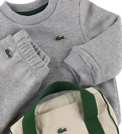 Lacoste Sweatsæt - Silver Chine