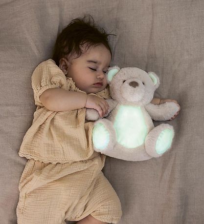 Teddykompaniet Bamse - Selvlysende Bjørn - 23 cm - Grå
