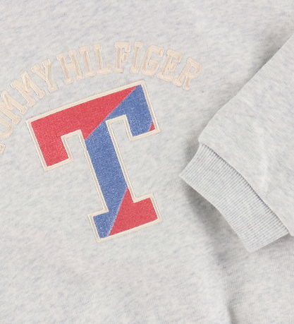 Tommy Hilfiger Hættetrøje - T Varsity - New Light Grey Heather