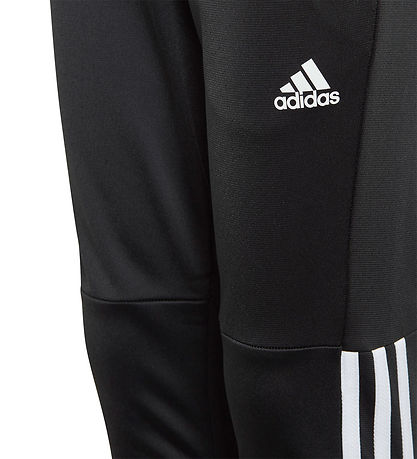 adidas Performance Træningssæt - Cardigan/Bukser - Sort/Hvid/Grå