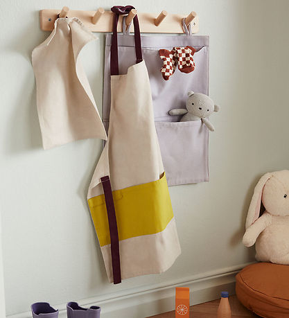 Kids Concept Forklæde m. Viskestykke - Grå/Grøn