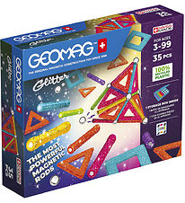Geomag Magneetset - Glitter Panelen Gerecycled - 35 Onderdelen