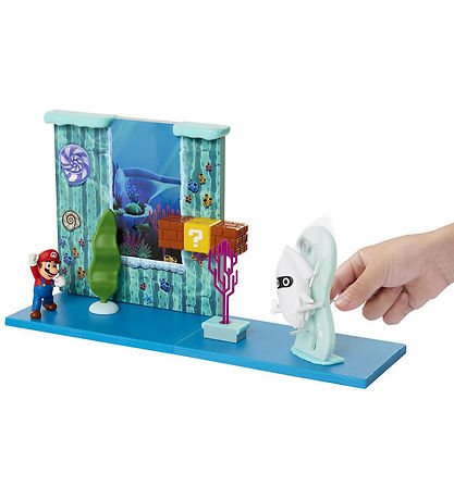 Super Mario Legesæt - Deluxe Underwater Playset - 10 Dele
