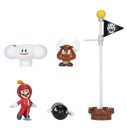 Super Mario Legesæt - Diorama Set - Cloud - 5 Dele