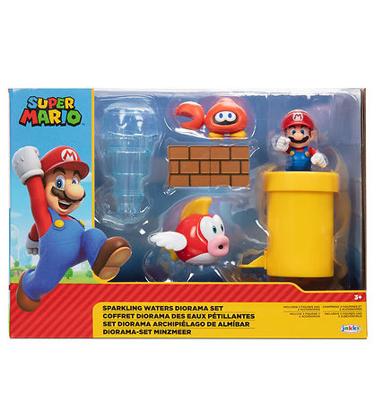 Super Mario Legesæt - Diorama Set - Sparkling Water - 5 Dele