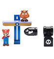 Super Mario Legesæt - Diorama Set - Switchback Hill - 5 Dele