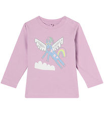 Stella McCartney Kids Bluse - Lilla m. Enhjørning