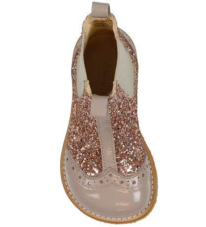 Angulus Støvler - Chelsea - Almond/Marple m. Glimmer