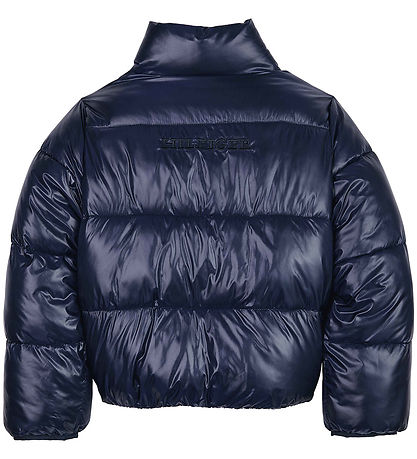 Tommy Hilfiger Dynejakke - Glossy Puffer - Desert Sky