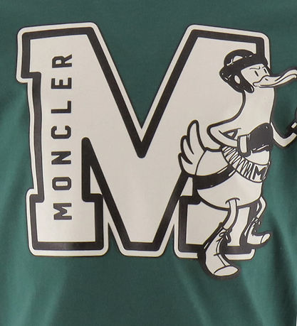 Moncler T-shirt - Grøn/Hvid m. Print